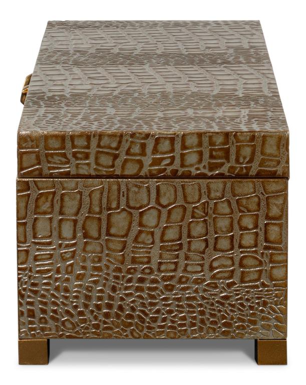 Lyle Green Leather Box - Ornate Home