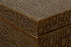 Lyle Green Leather Box - Ornate Home