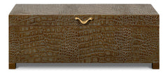 Lyle Green Leather Box - Ornate Home