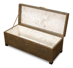 Lyle Green Leather Box - Ornate Home