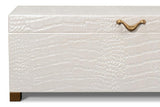 Lyle Ivory Leather Box - Ornate Home