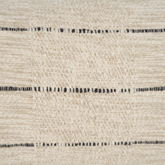 Lyle Oatmeal/Black 13x21 Square Decorative Pillow Cover with Down Filler - Ornate Home