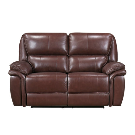 Lyman Brown Double Reclining Loveseat - Ornate Home