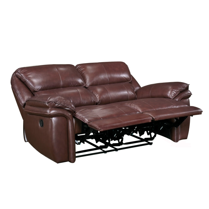 Lyman Brown Double Reclining Loveseat - Ornate Home