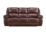 Lyman Brown Double Reclining Sofa - Ornate Home