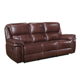 Lyman Brown Double Reclining Sofa - Ornate Home