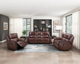 Lyman Brown Double Reclining Sofa - Ornate Home
