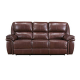 Lyman Brown Double Reclining Sofa - Ornate Home