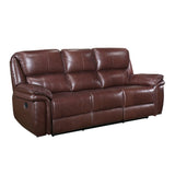 Lyman Brown Double Reclining Sofa - Ornate Home