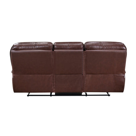 Lyman Brown Double Reclining Sofa - Ornate Home