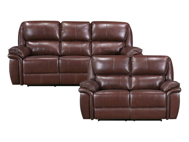 Lyman Brown Sofa & Loveseat - Ornate Home