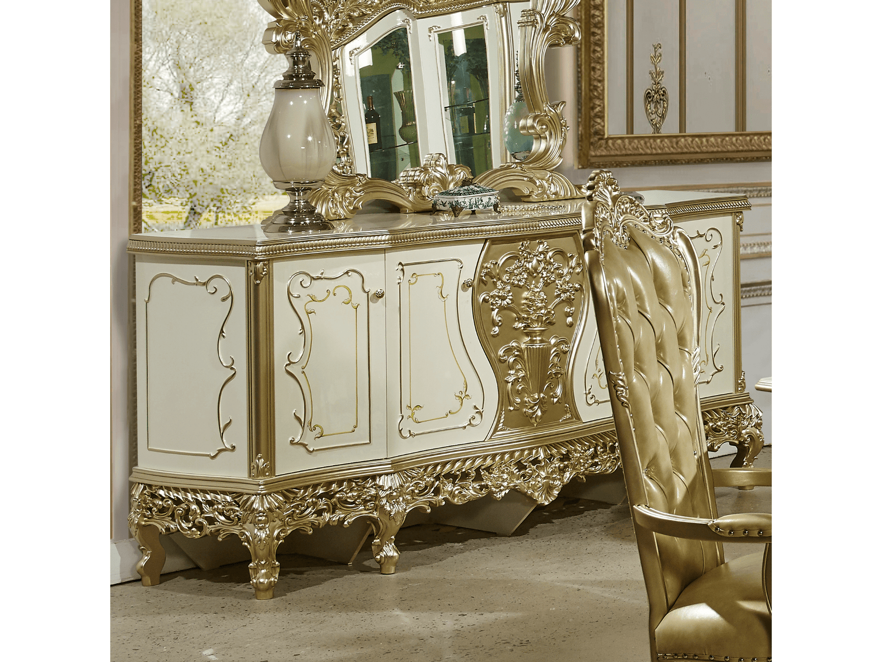 Lymington Gold Dresser & Buffet / HD-1812 - Ornate Home