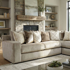 Lymington Warm Beige Sectional (Oversized) - Ornate Home