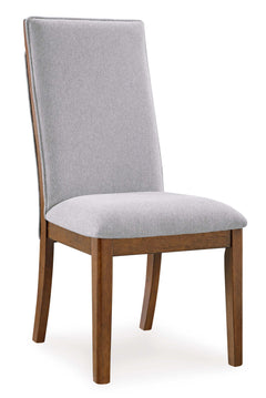 Lyncott Beige & Brown Dining Chair (Set of 2) - Ornate Home