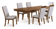 Lyncott Beige & Brown Dining Chair (Set of 2) - Ornate Home