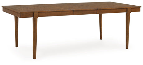 Lyncott Beige/Brown Extension Dining Table, 4 Chairs and Bench - Ornate Home