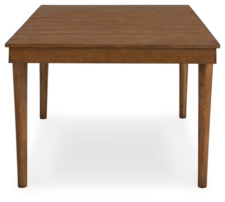 Lyncott Beige/Brown Extension Dining Table, 4 Chairs and Bench - Ornate Home