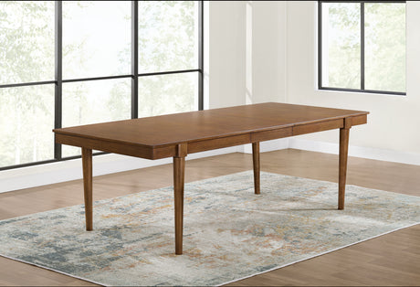 Lyncott Beige/Brown Extension Dining Table, 4 Chairs and Bench - Ornate Home
