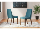 Lyncott Blue & Brown Dining Chair (Set of 2) - Ornate Home