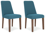 Lyncott Blue/Brown Extension Dining Table and 4 Chairs - Ornate Home