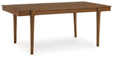 Lyncott Blue/Brown Extension Dining Table and 4 Chairs - Ornate Home