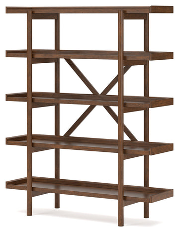 Lyncott Brown 70" Bookcase - Ornate Home