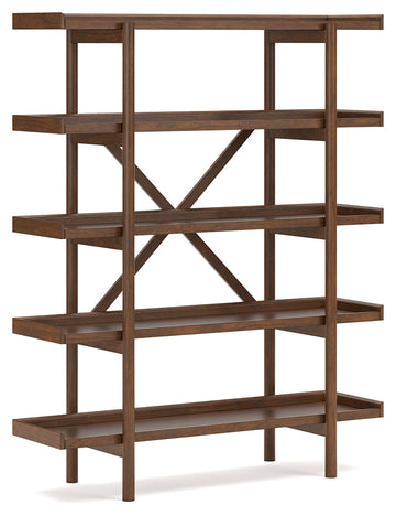 Lyncott Brown 70" Bookcase - Ornate Home