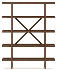 Lyncott Brown 70" Bookcase - Ornate Home