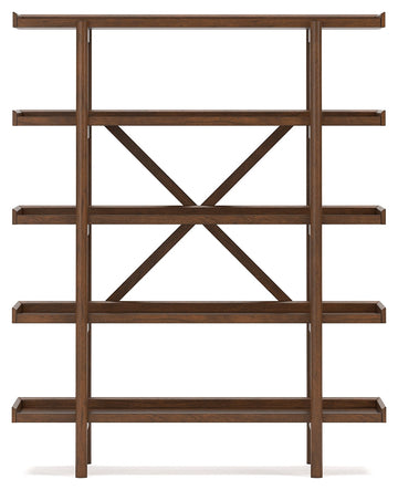 Lyncott Brown 70" Bookcase - Ornate Home