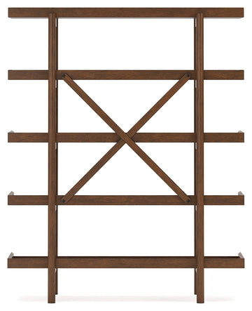 Lyncott Brown 70" Bookcase - Ornate Home