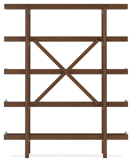 Lyncott Brown 70" Bookcase - Ornate Home