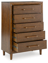 Lyncott Brown Chest of Drawers (Online Special Price) - Ornate Home