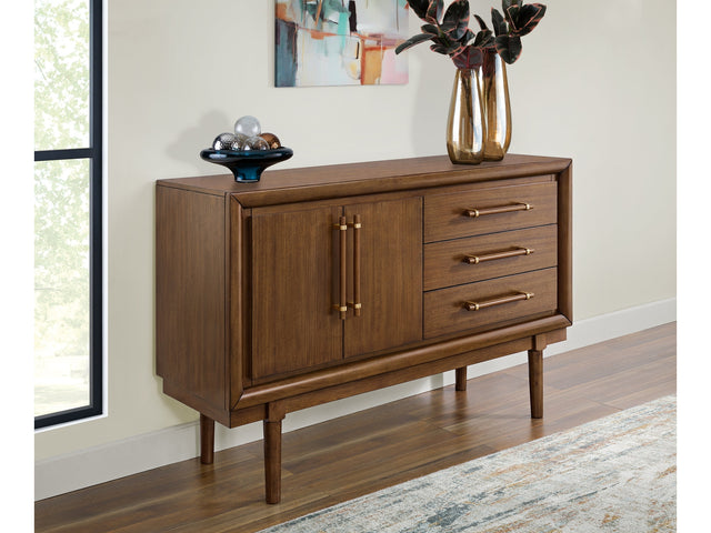 Lyncott Brown Dining Server (Online Special Price) - Ornate Home