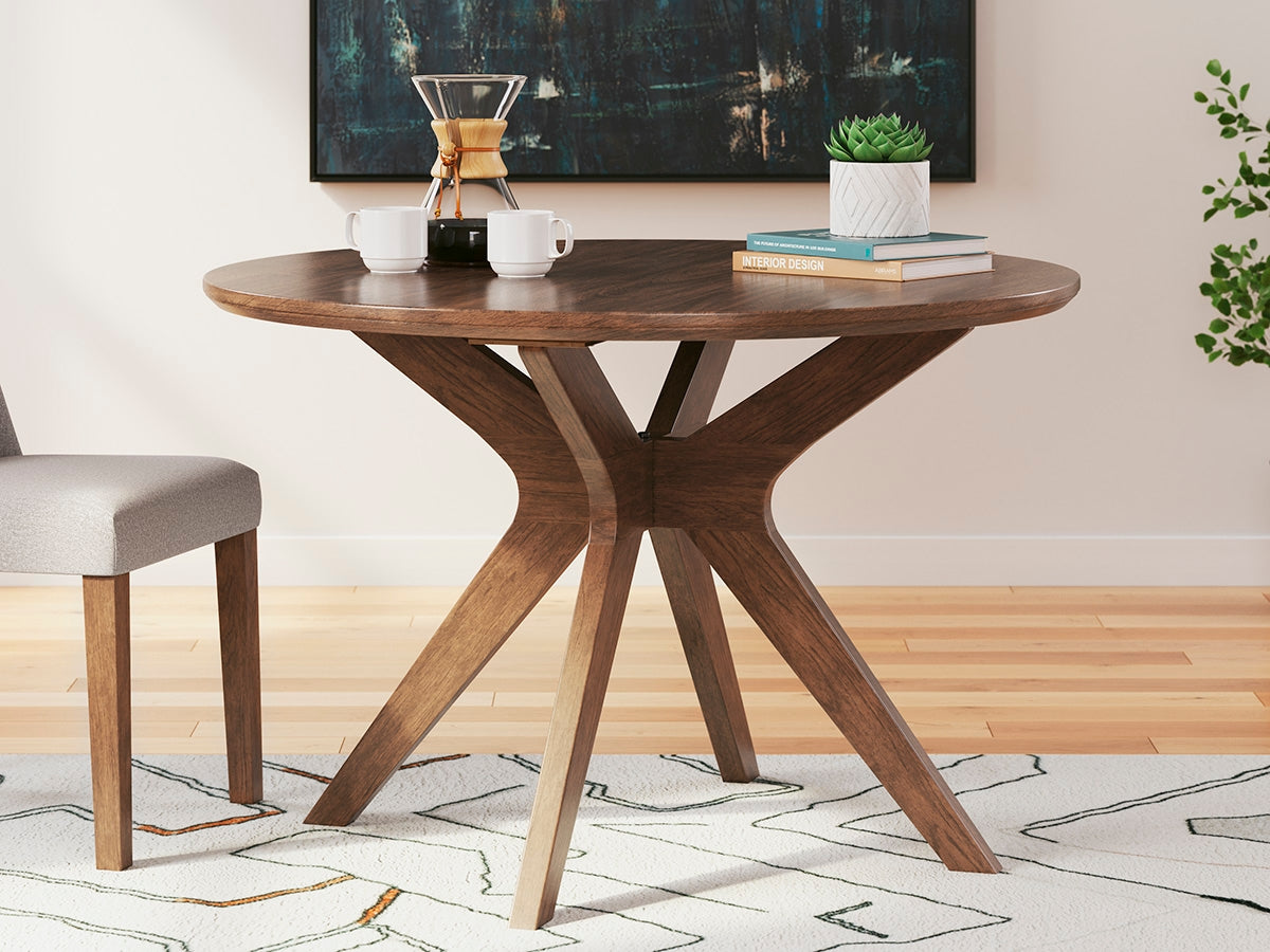 Lyncott Brown Dining Table (Online Special Price) - Ornate Home