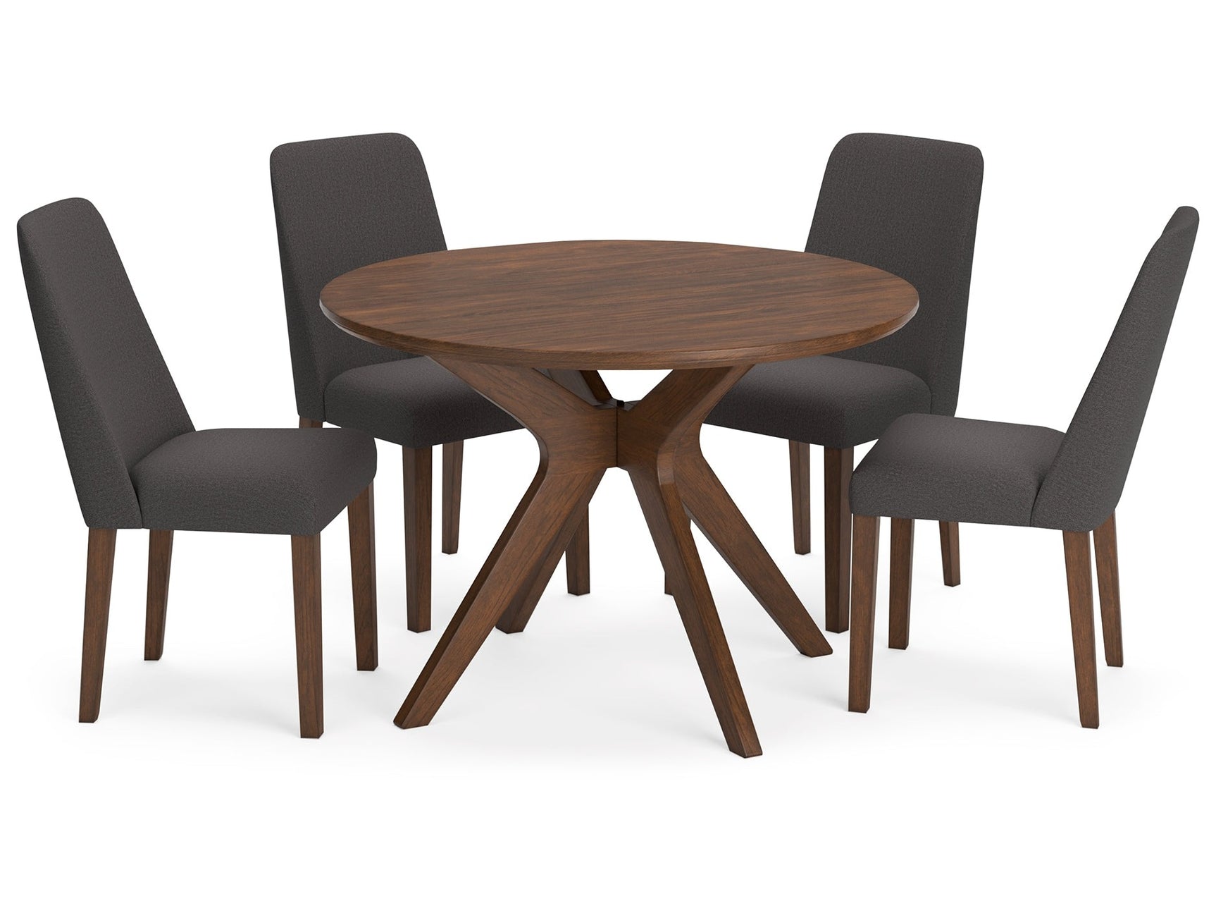 Lyncott Brown Dining Table w/4 Chairs - Ornate Home