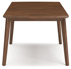 Lyncott Brown Dining Table w/ Extension (64" D) - Ornate Home