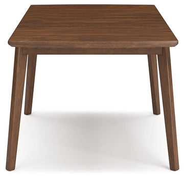 Lyncott Brown Dining Table w/ Extension (64" D) - Ornate Home