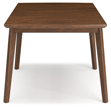 Lyncott Brown Dining Table w/ Extension (64" D) - Ornate Home