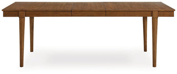 Lyncott Brown Dining Table w/ Extension (92" D) - Ornate Home