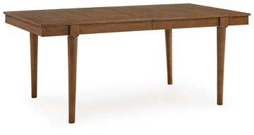 Lyncott Brown Dining Table w/ Extension (92" D) - Ornate Home