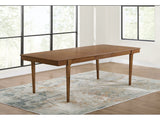 Lyncott Brown Dining Table w/ Extension (92" D) - Ornate Home