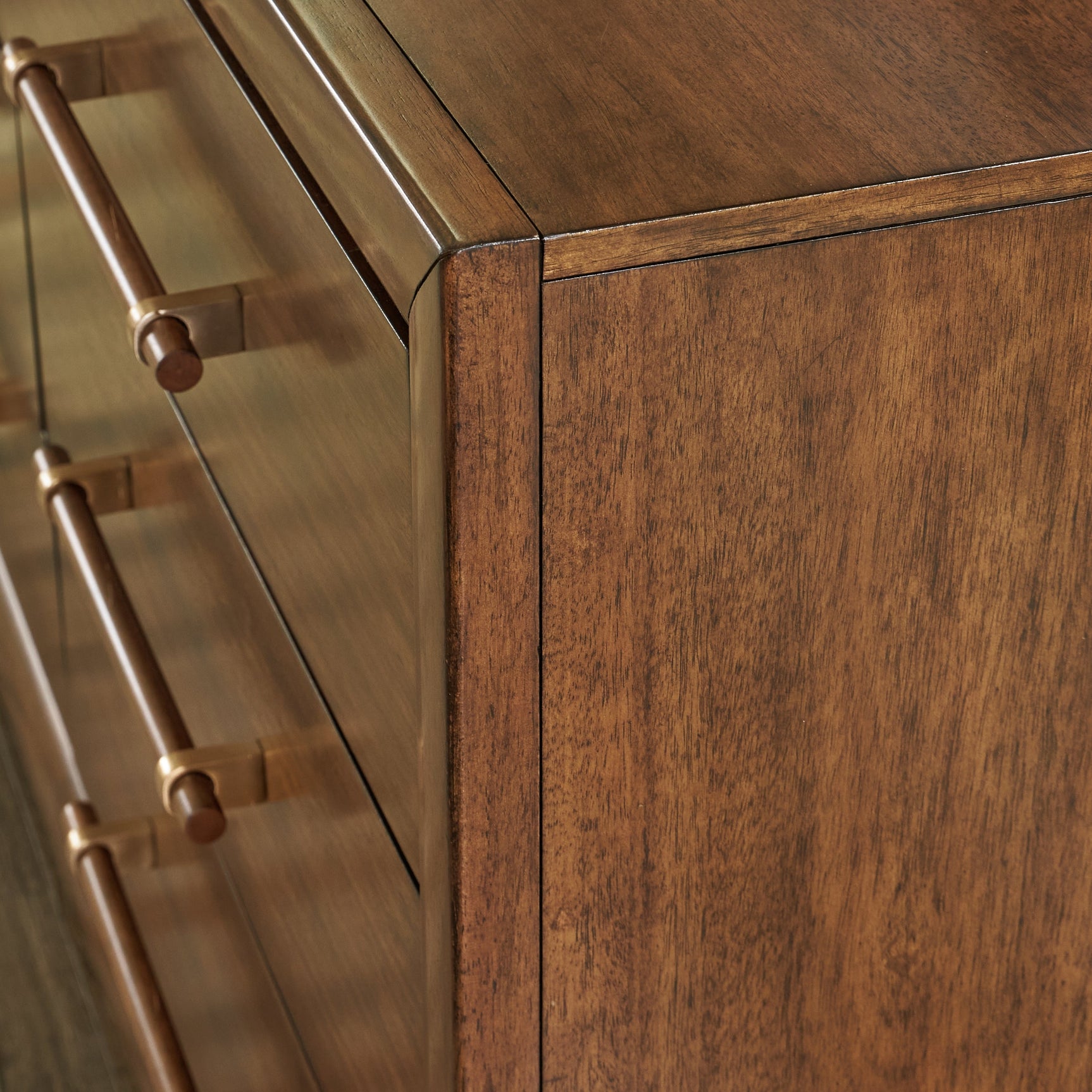 Lyncott Brown Dresser and Mirror (Online Special Price) - Ornate Home