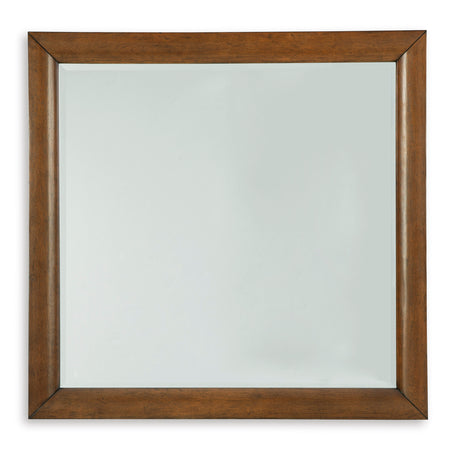 Lyncott Brown King Upholstered Bed with Mirrored Dresser and Nightstand - Ornate Home