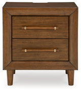 Lyncott Brown King Upholstered Bedroom Set with Chest and Nightstand (Online Special Price) - Ornate Home