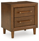 Lyncott Brown King Upholstered Bedroom Set with Chest and Nightstand (Online Special Price) - Ornate Home