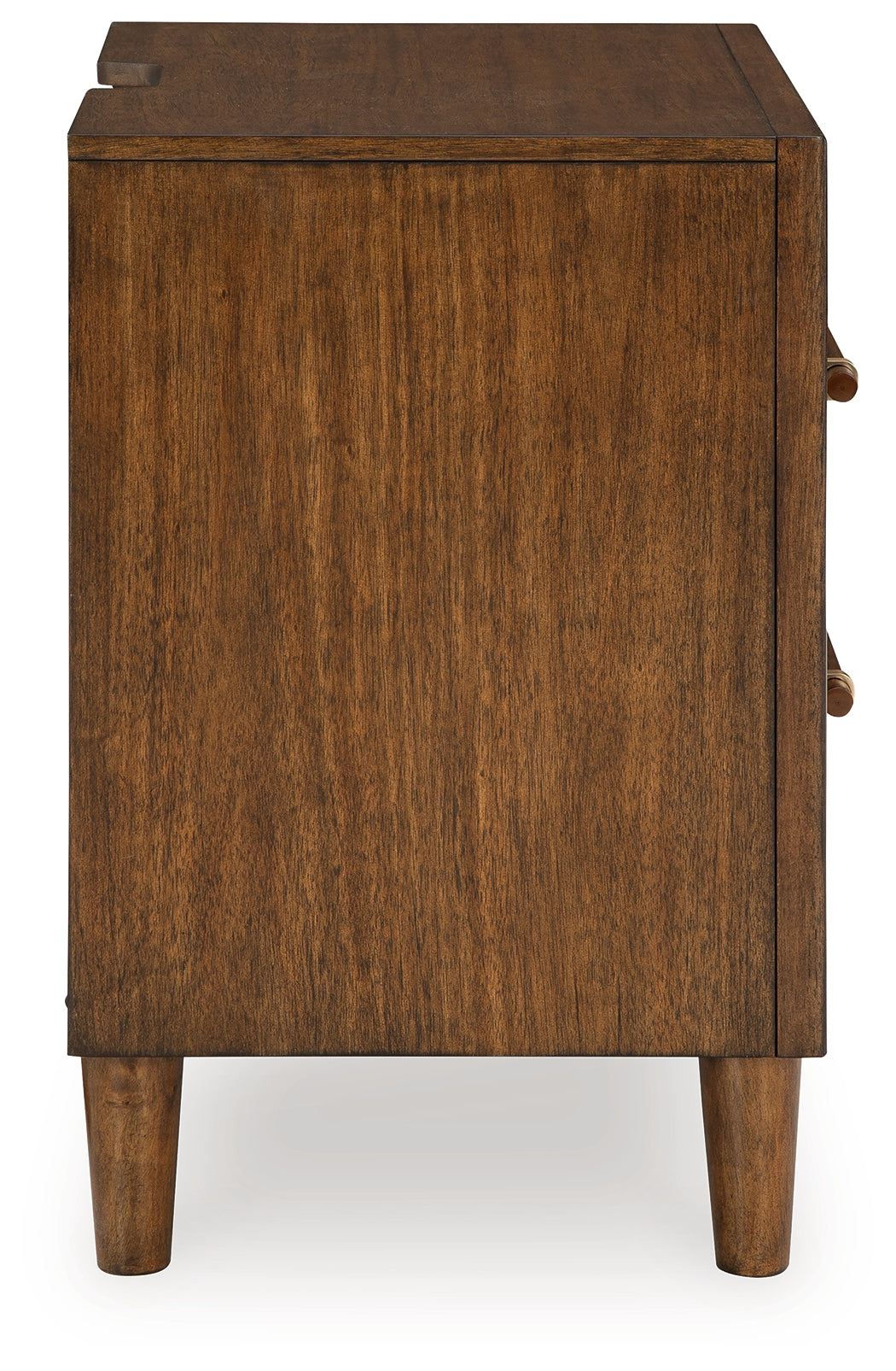 Lyncott Brown Queen Upholstered Bed, Dresser, Mirror and 2 Nightstands - Ornate Home