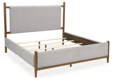 Lyncott California King Upholstered Bedroom Set with Dresser and Mirror - Ornate Home