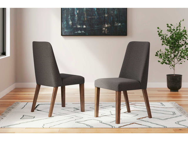 Lyncott Charcoal & Brown Dining Chair (Set of 2) - Ornate Home