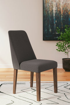 Lyncott Charcoal/Brown Extension Dining Table and 4 Chairs - Ornate Home