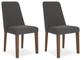 Lyncott Charcoal/Brown Extension Dining Table w/ 6 Chairs - Ornate Home